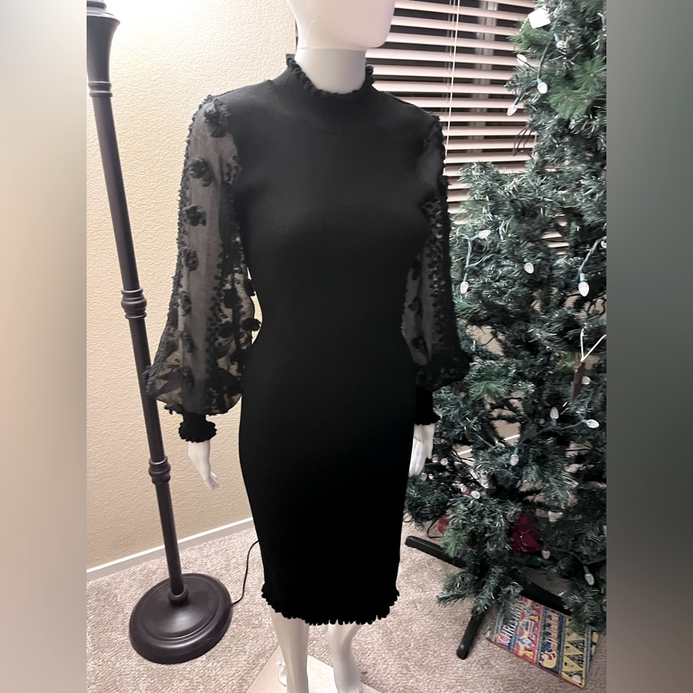 Almost Famous couture sleeve silhouette hostess dress size XL Juniors